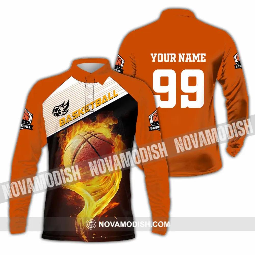 Unisex Shirt - Custom Basketball Shirt Long Sleeve Polo / S T-shirt