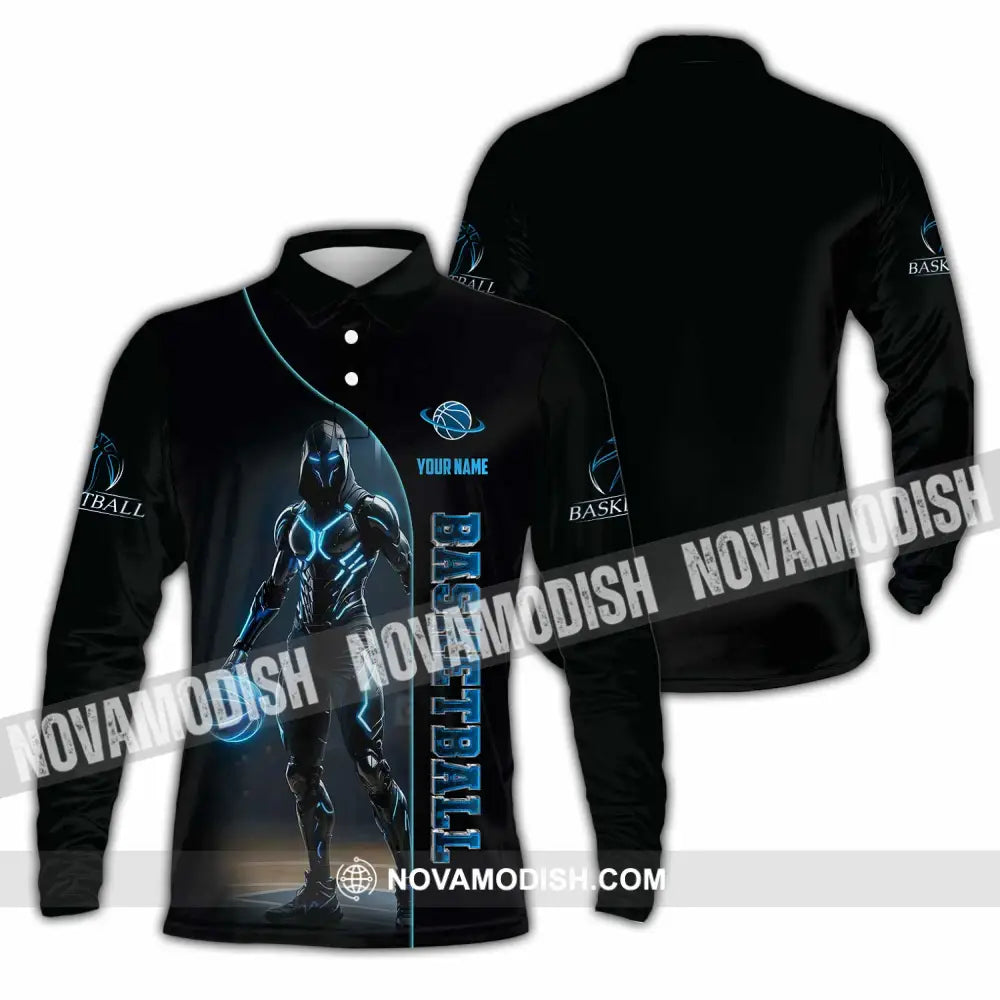 Unisex Shirt - Custom Basketball Shirt Long Sleeve Polo / S T-shirt