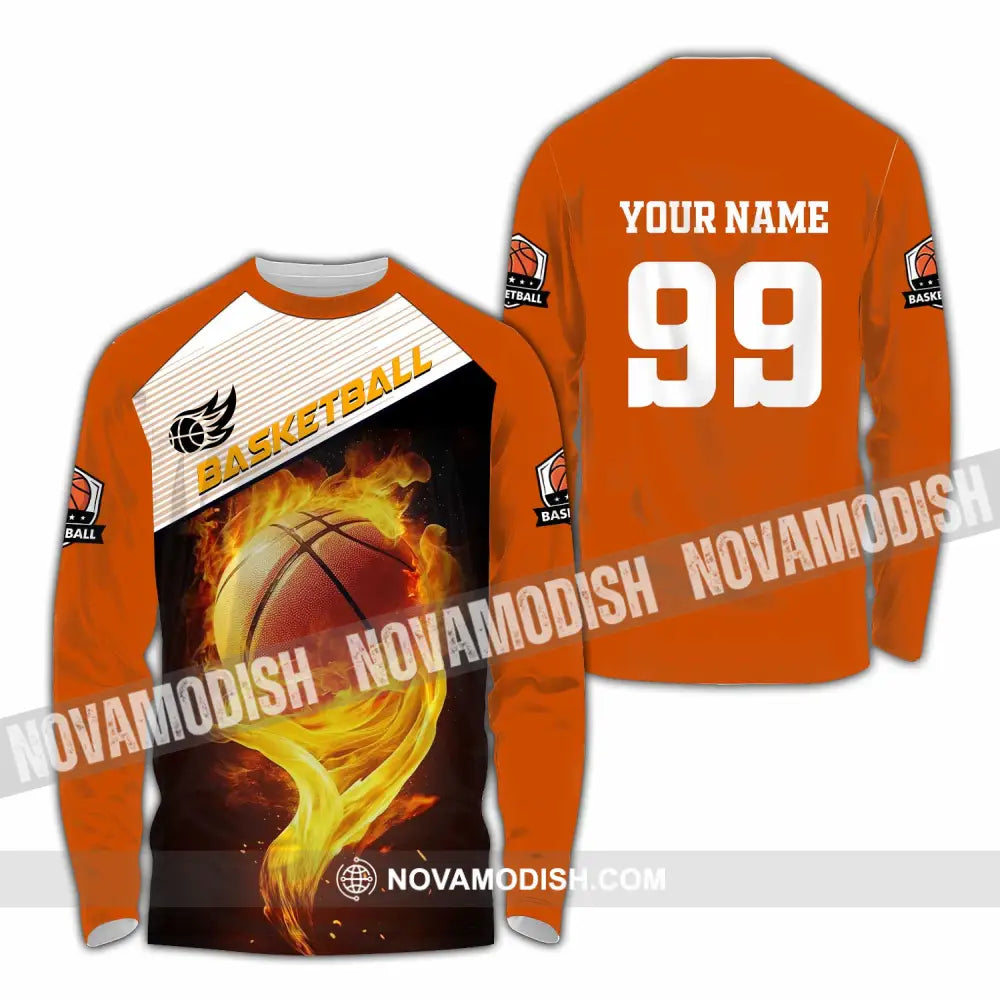 Unisex Shirt - Custom Basketball Shirt Long Sleeve Shirt / S T-shirt