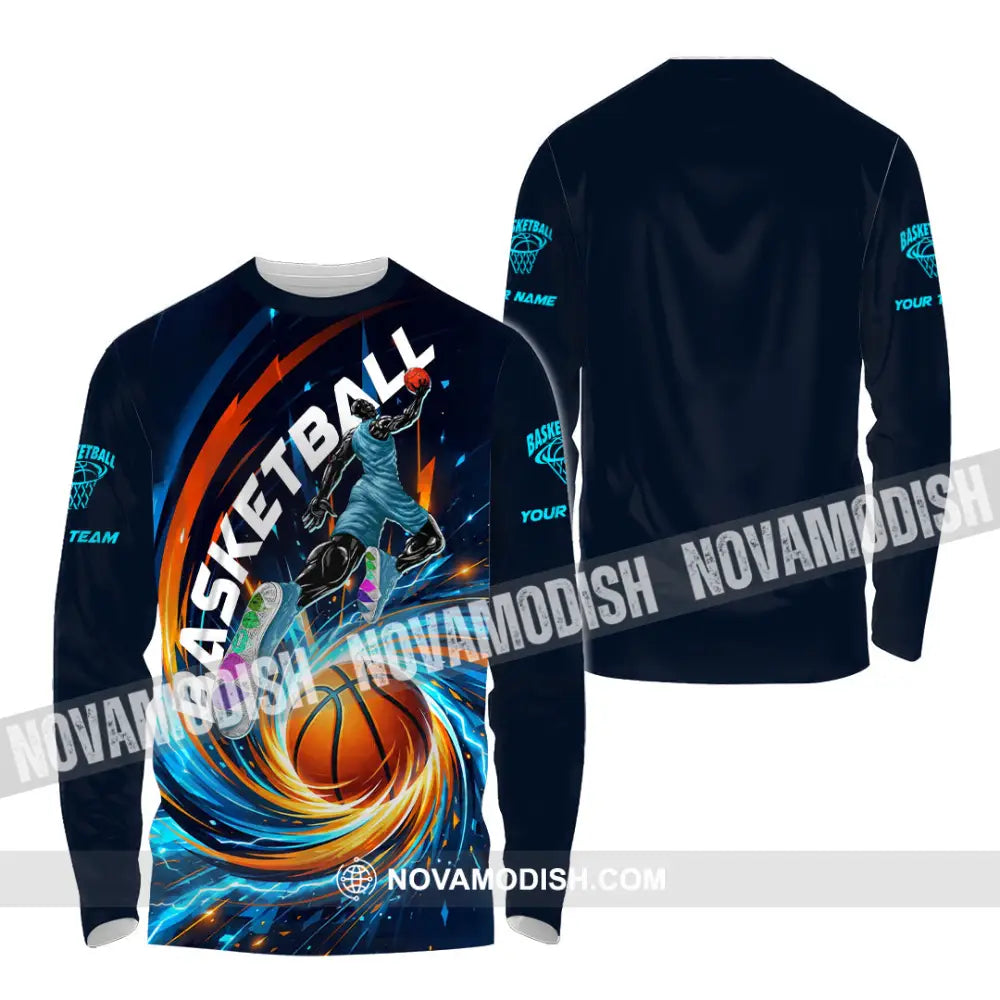 Unisex Shirt - Custom Basketball Shirt - Long Sleeve Shirt / S - T-shirt