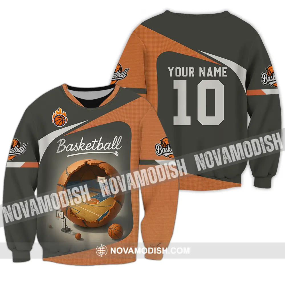 Unisex Shirt - Custom Basketball Shirt Long Sleeve / S T-shirt