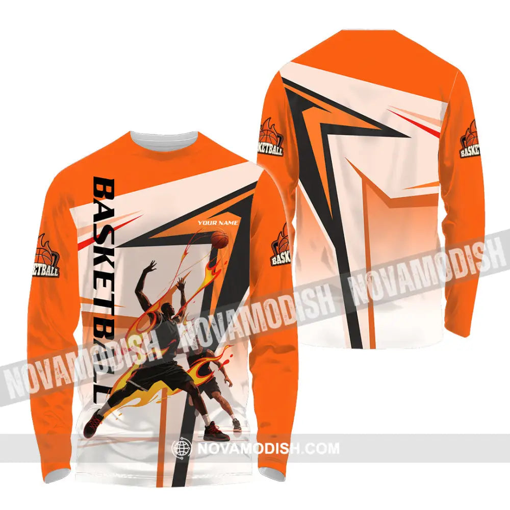 Unisex Shirt - Custom Basketball Shirt - Long Sleeve Shirt / S - T-shirt