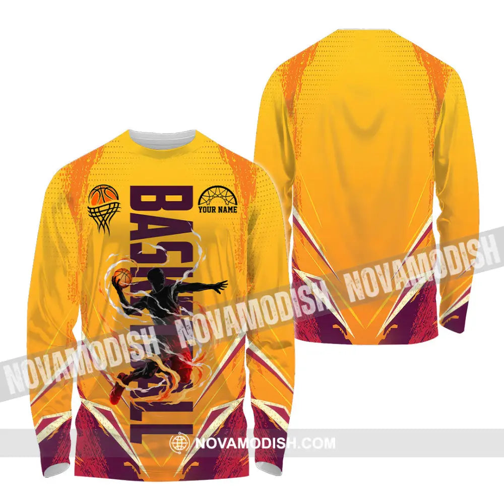 Unisex Shirt - Custom Basketball Shirt - Long Sleeve Shirt / S - T-shirt