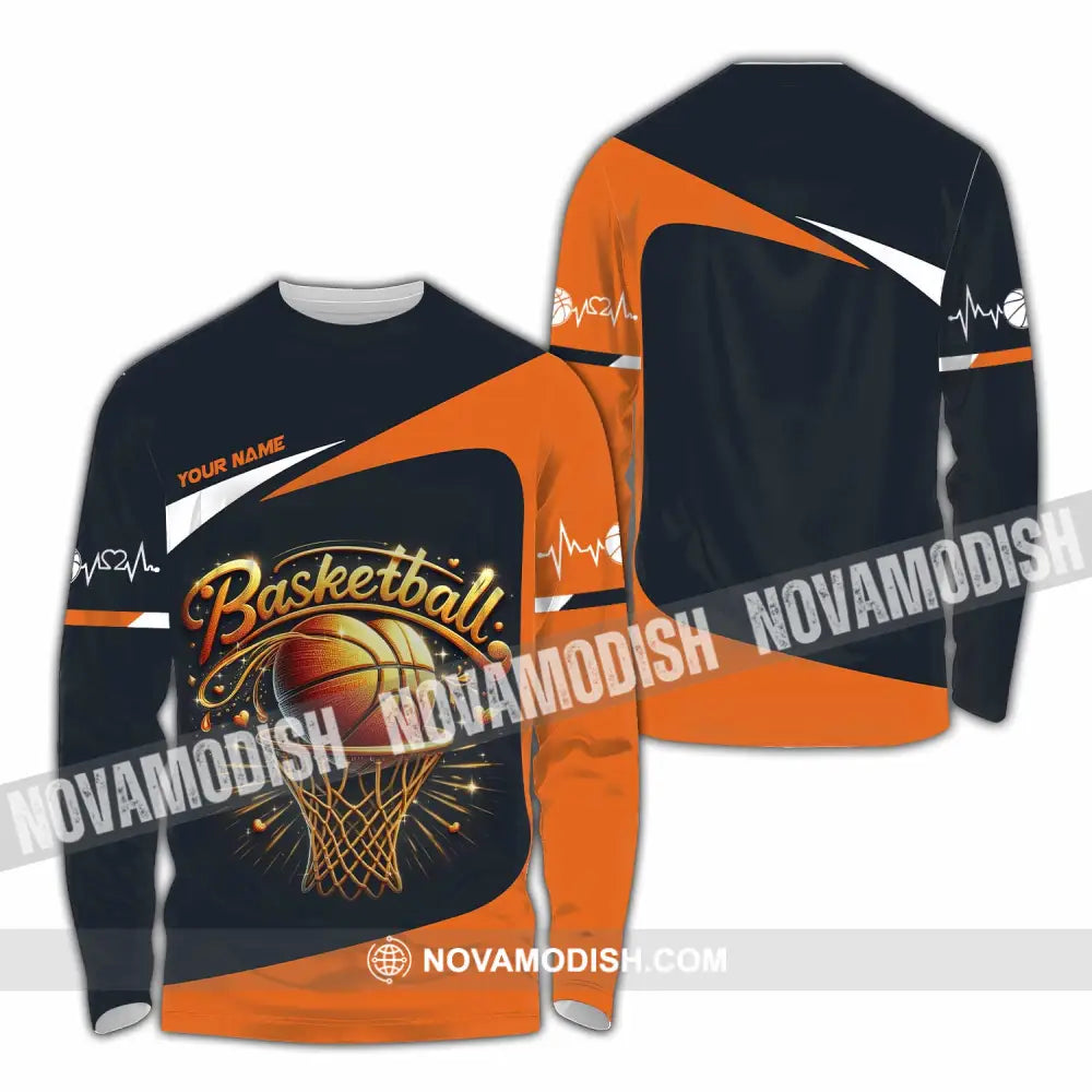 Unisex Shirt - Custom Basketball Shirt Long Sleeve Shirt / S T-shirt