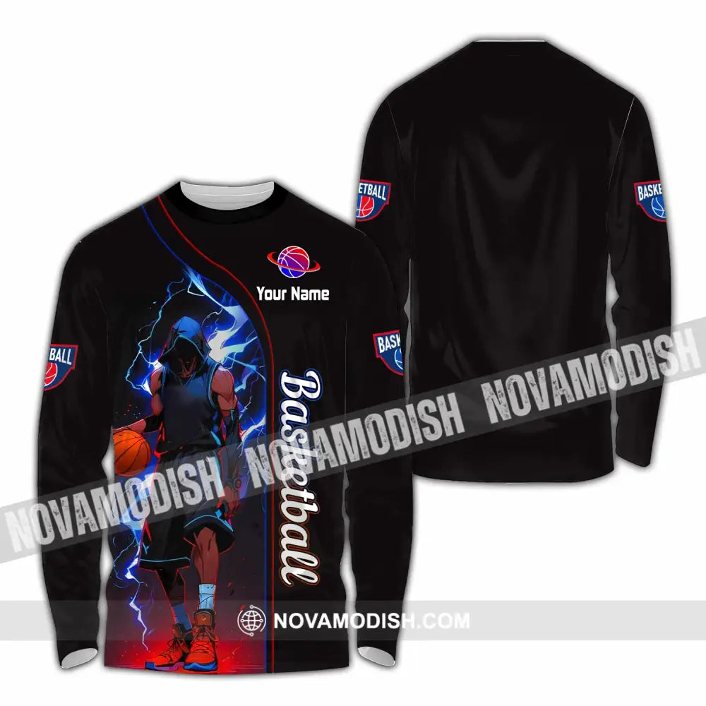 Unisex Shirt - Custom Basketball Shirt - Long Sleeve Shirt / S - T-shirt