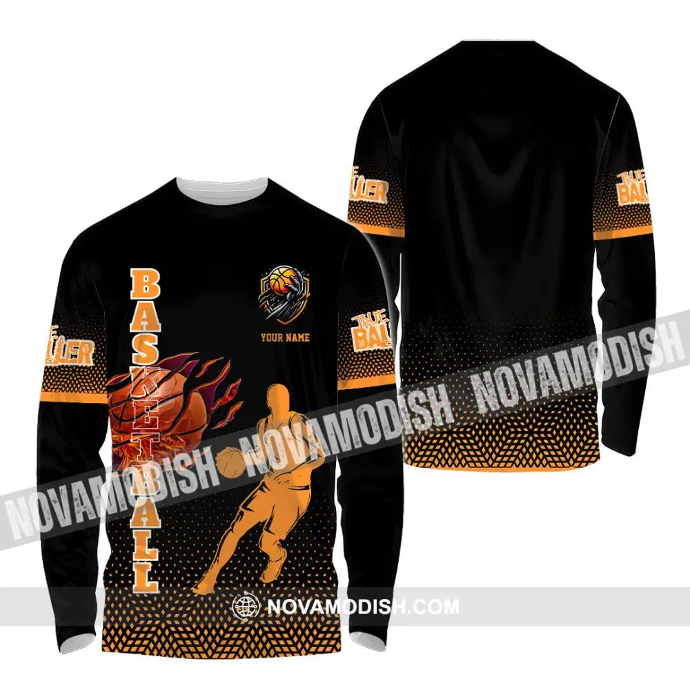 Unisex Shirt - Custom Basketball Sport Shirt Long Sleeve Shirt / S T-shirt