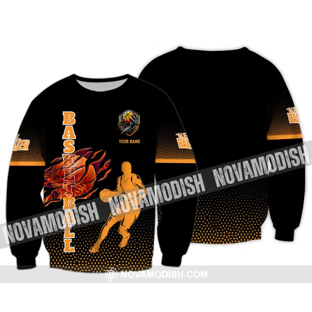 Unisex Shirt - Custom Basketball Sport Shirt Long Sleeve / S T-shirt
