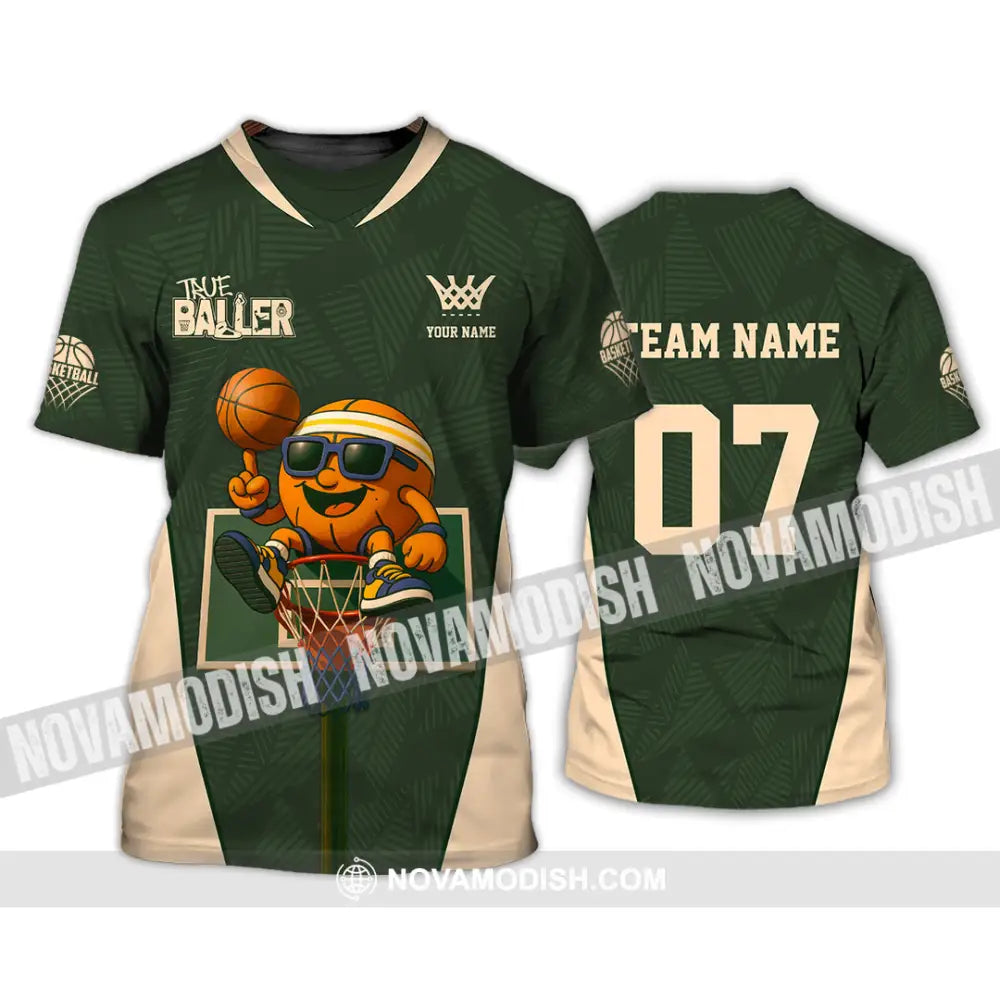 Unisex Shirt - Custom Basketball The Baller Shirt T-Shirt / S T-shirt