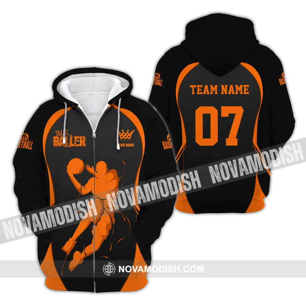 Unisex Shirt - Custom Basketball The Baller Shirt Zipper Hoodie / S T-shirt