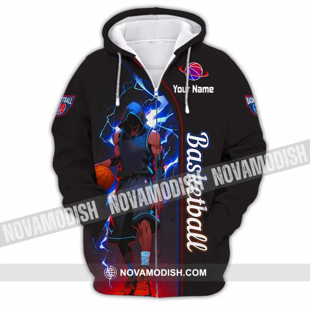 Unisex Shirt - Custom Basketball Shirt - Zipper Hoodie / S - T-shirt