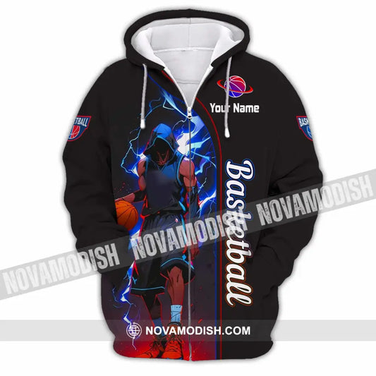 Unisex Shirt - Custom Basketball Shirt - Zipper Hoodie / S - T-shirt