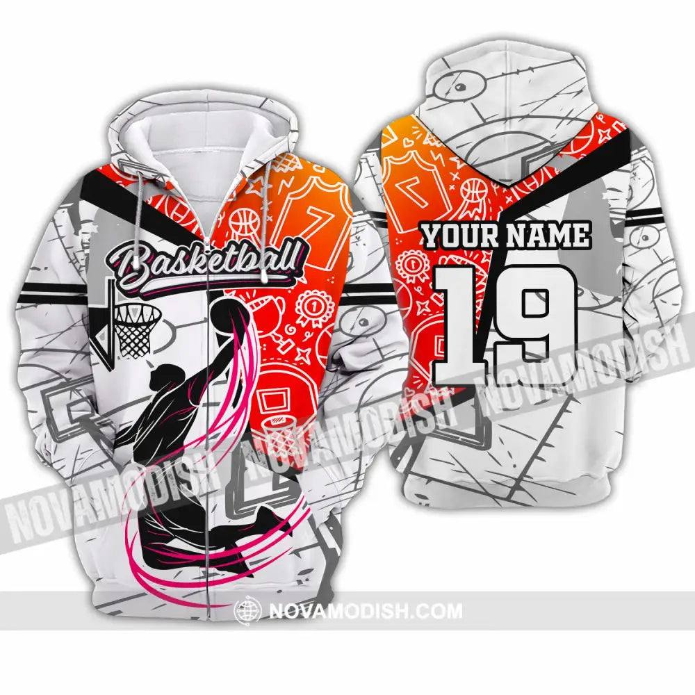 Unisex Shirt - Custom Basketball Shirt - Zipper Hoodie / S - T-shirt