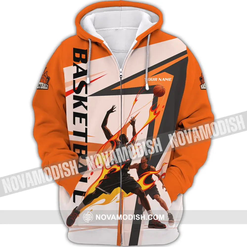Unisex Shirt - Custom Basketball Shirt - Zipper Hoodie / S - T-shirt