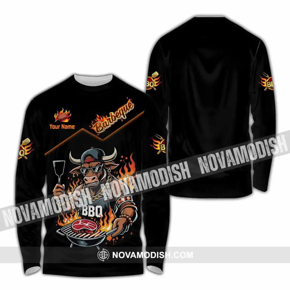 Unisex Shirt - Custom BBQ Shirt - Long Sleeve Shirt / S - T-shirt