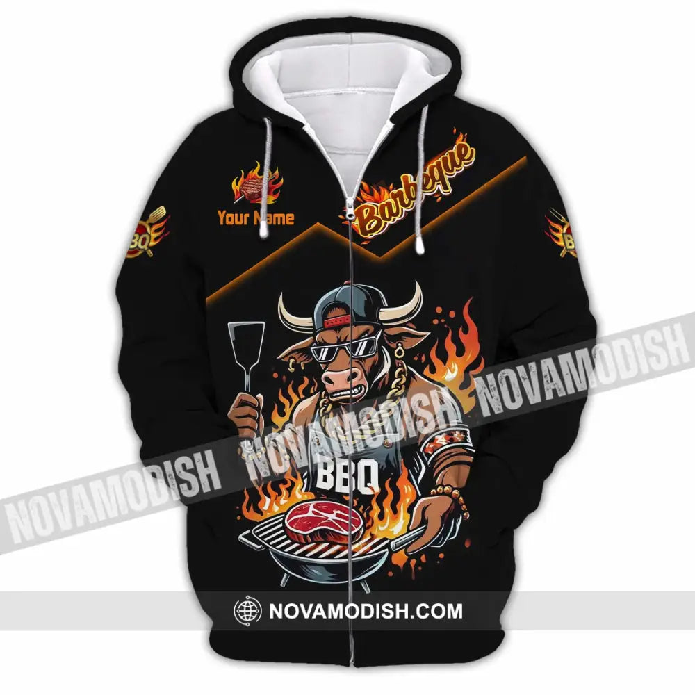 Unisex Shirt - Custom BBQ Shirt - Zipper Hoodie / S - T-shirt
