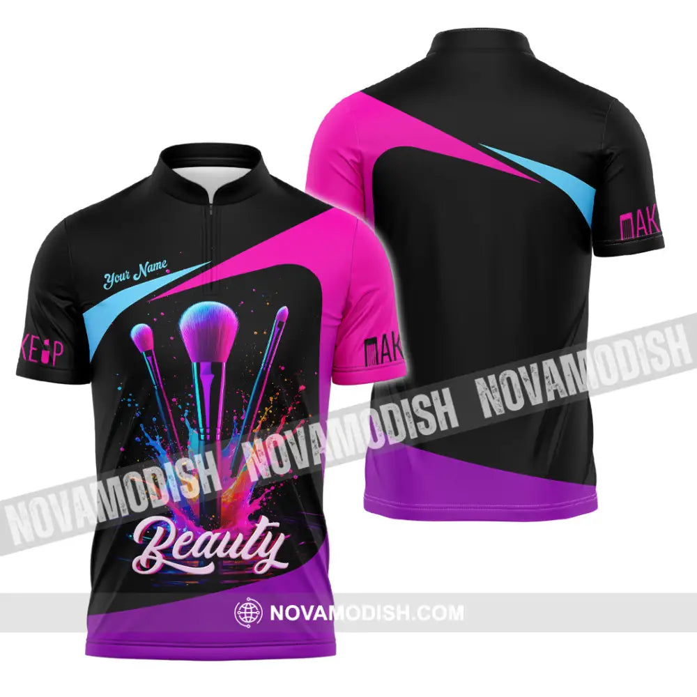 Unisex Shirt - Custom Beautiful 3D Shirt Zipper Polo Shirt / S T-shirt