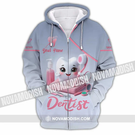 Unisex Shirt - Custom Beautiful Dentist Shirt Zipper Hoodie / S T-shirt