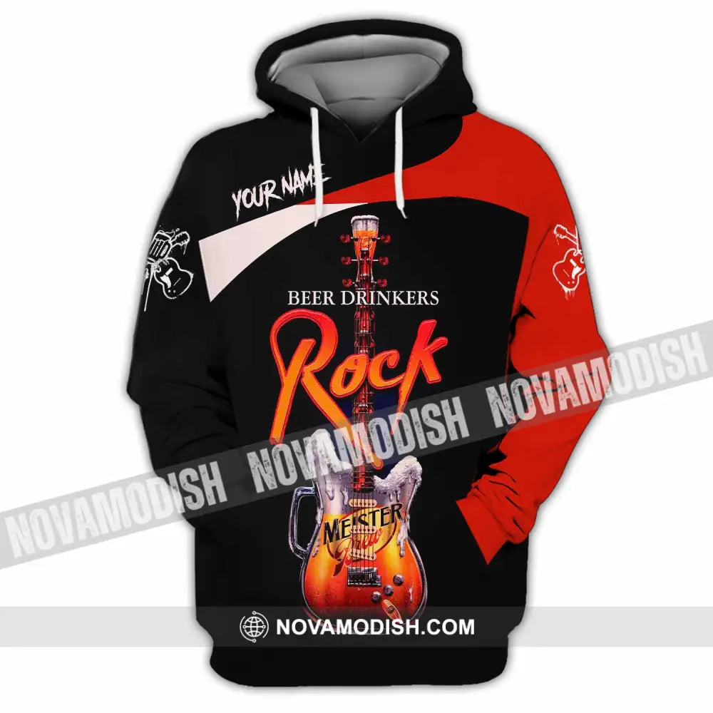 Unisex Shirt - Custom Beer Drinkers And Rock 3D Shirt Hoodie / S T-shirt