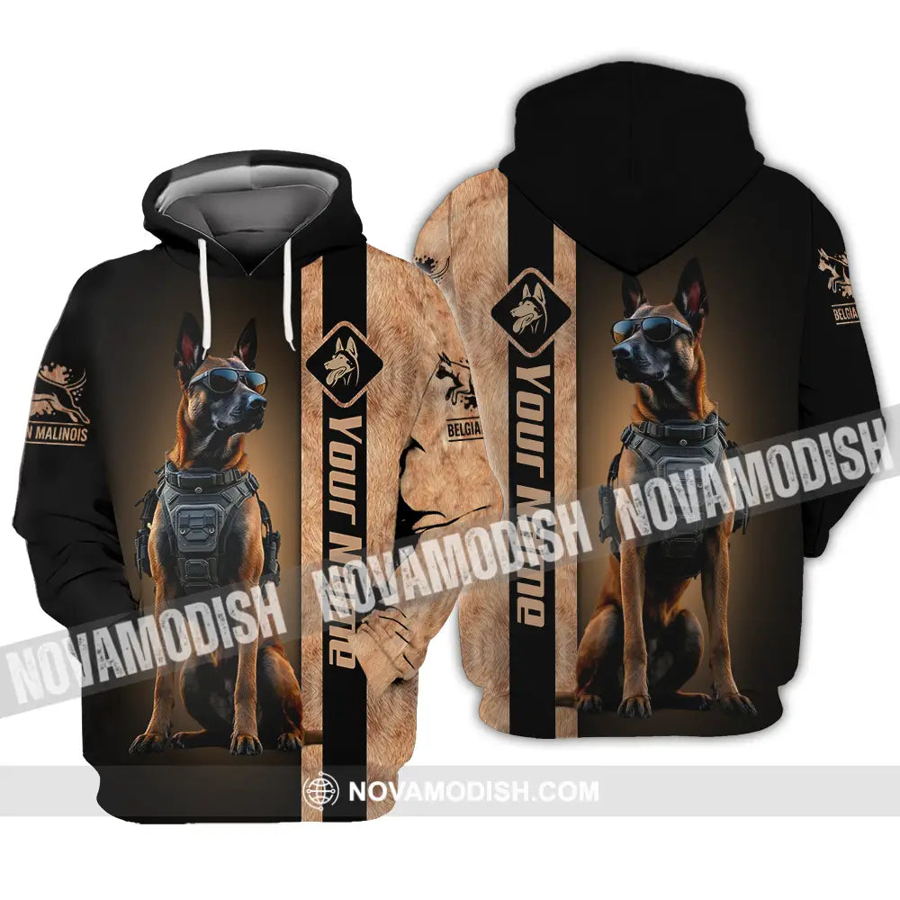 Unisex Shirt - Custom Belgian Malinois Pet Lover Shirt Hoodie / S T-shirt