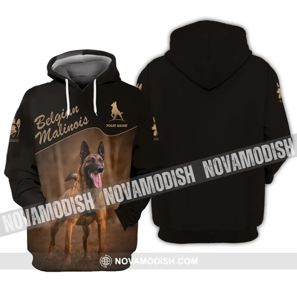 Unisex Shirt - Custom Belgian Malinois Pet Lover Shirt Hoodie / S T-shirt
