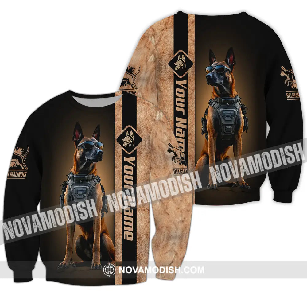 Unisex Shirt - Custom Belgian Malinois Pet Lover Shirt Long Sleeve / S T-shirt