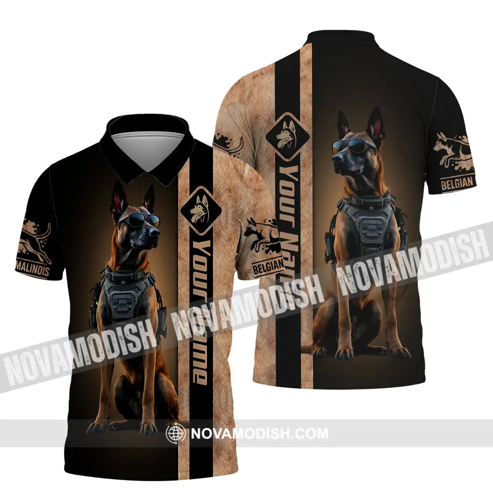 Unisex Shirt - Custom Belgian Malinois Pet Lover Shirt Polo Shirt / S T-shirt