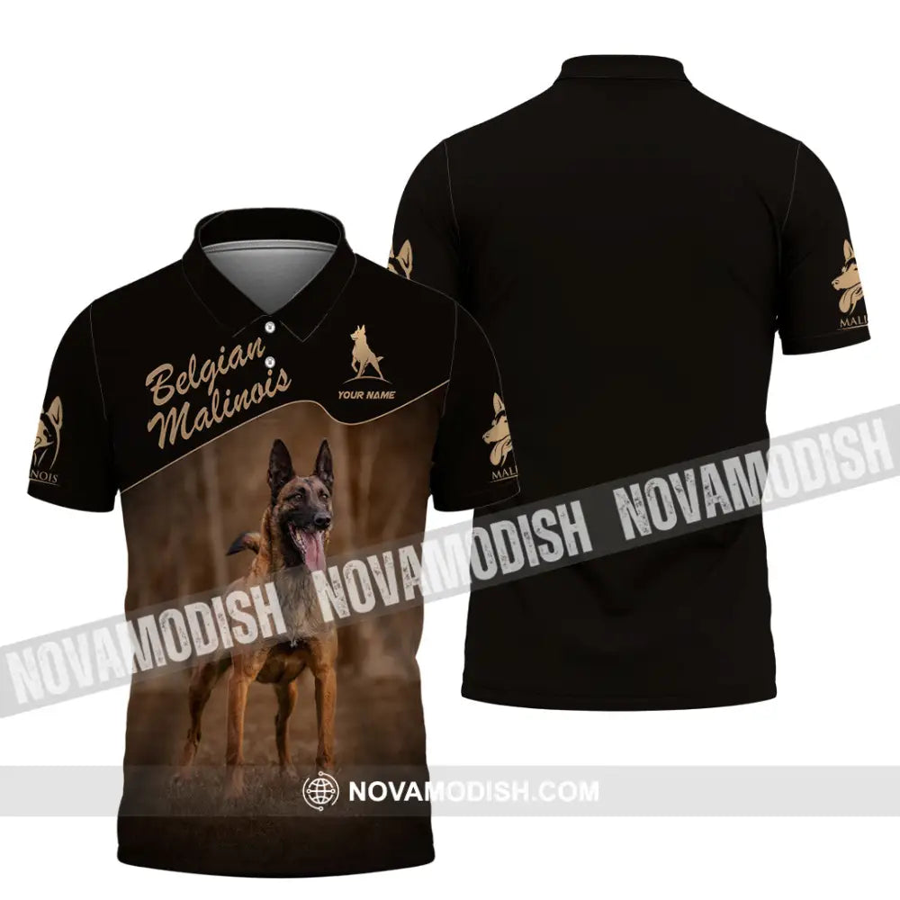 Unisex Shirt - Custom Belgian Malinois Pet Lover Shirt Polo Shirt / S T-shirt