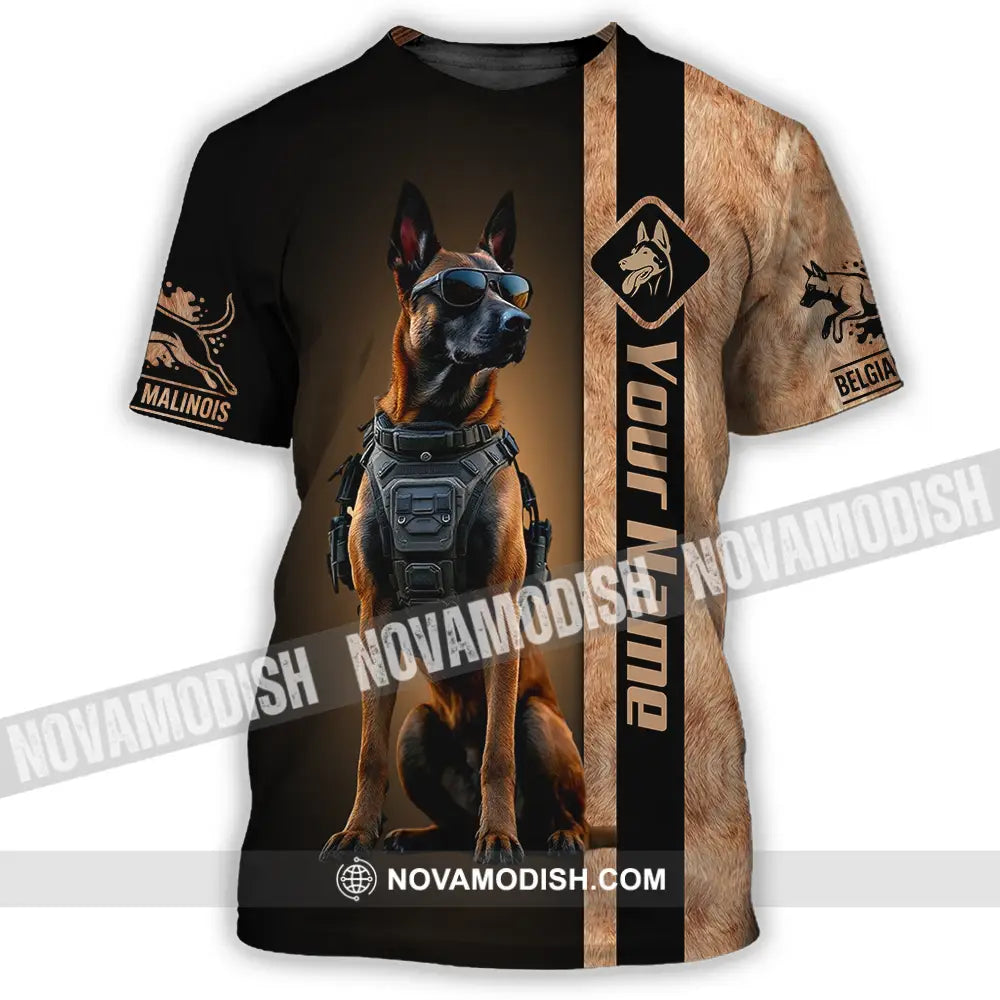 Unisex Shirt - Custom Belgian Malinois Pet Lover Shirt T-Shirt / S T-shirt