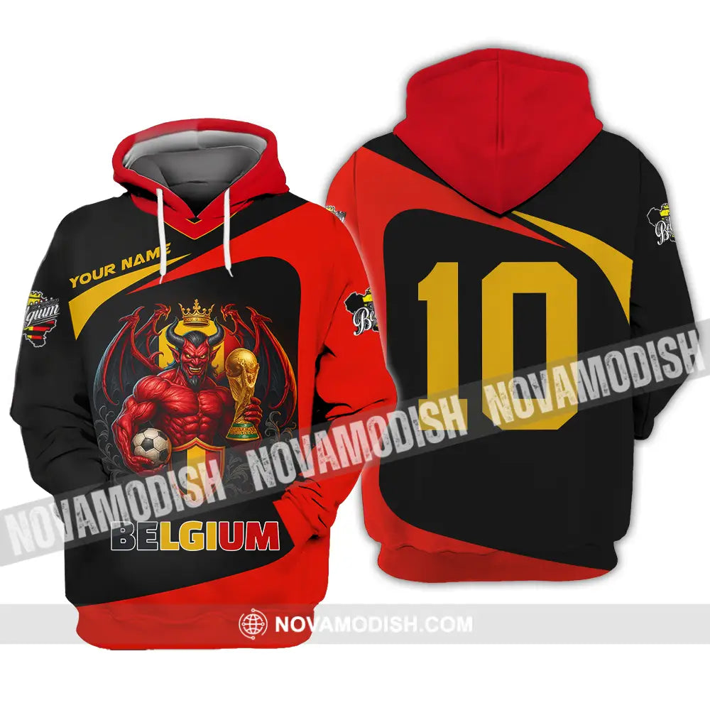 Unisex Shirt - Custom Belgium 3D Shirt Hoodie / S T-shirt