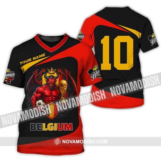 Unisex Shirt - Custom Belgium 3D Shirt T-Shirt / S T-shirt