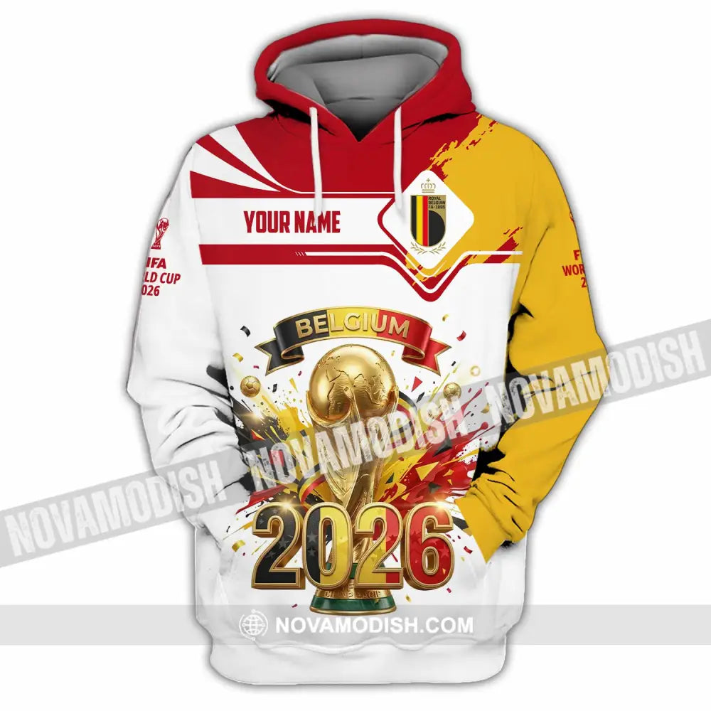Unisex Shirt - Custom Belgium World Cup 2026 3D Shirt - Hoodie / S - T-shirt