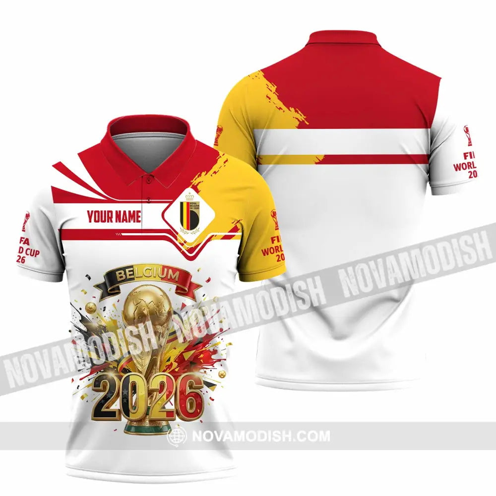 Unisex Shirt - Custom Belgium World Cup 2026 3D Shirt - Polo Shirt / S - T-shirt
