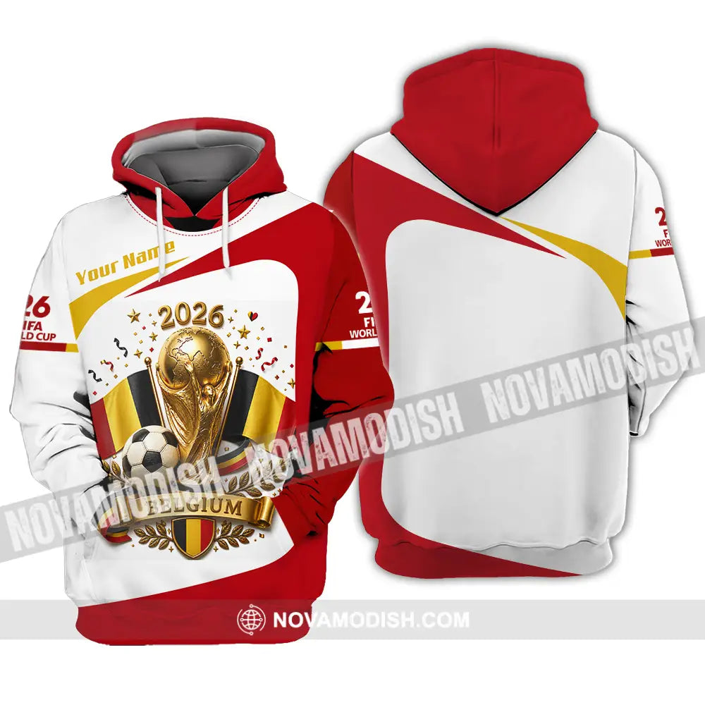 Unisex Shirt - Custom Belgium World Cup 2026 Shirt - Hoodie / S - T-shirt