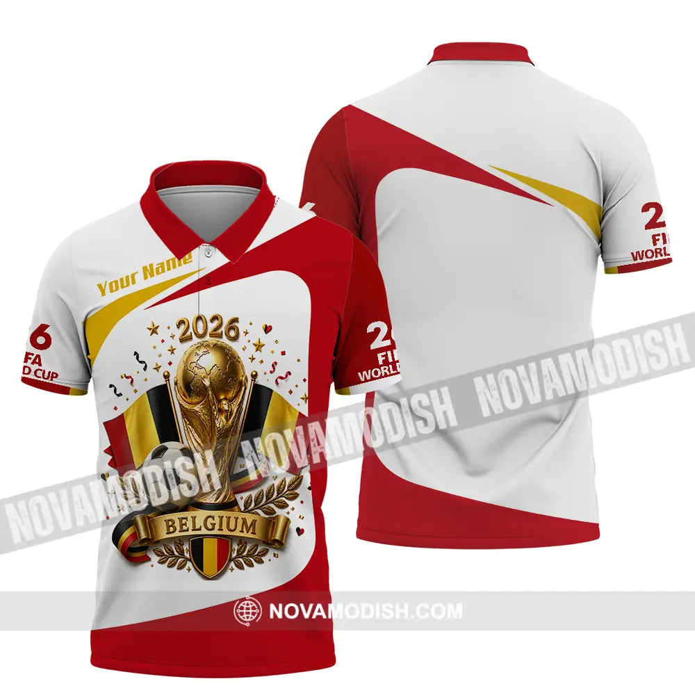 Unisex Shirt - Custom Belgium World Cup 2026 Shirt - Polo Shirt / S - T-shirt