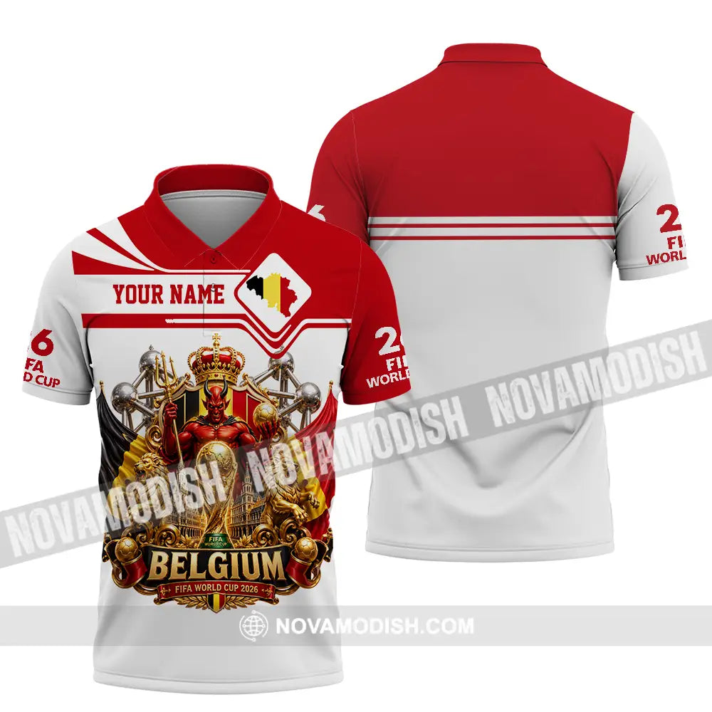 Unisex Shirt - Custom Belgium World Cup 2026 Shirt - Polo Shirt / S - T-shirt
