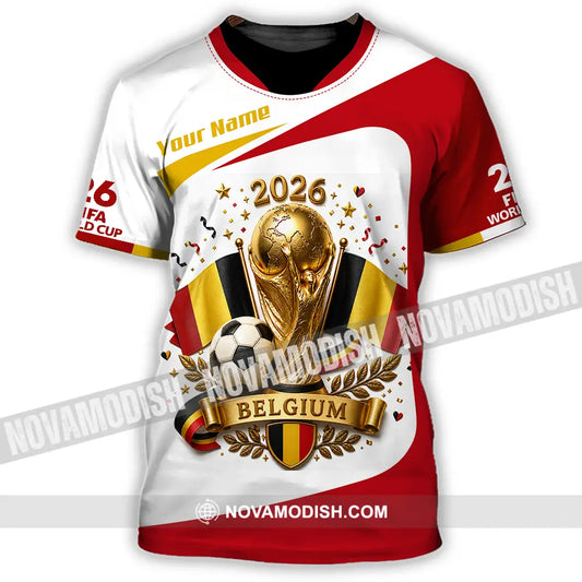 Unisex Shirt - Custom Belgium World Cup 2026 Shirt - T-Shirt / S - T-shirt