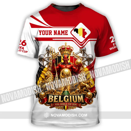 Unisex Shirt - Custom Belgium World Cup 2026 Shirt - T-Shirt / S - T-shirt