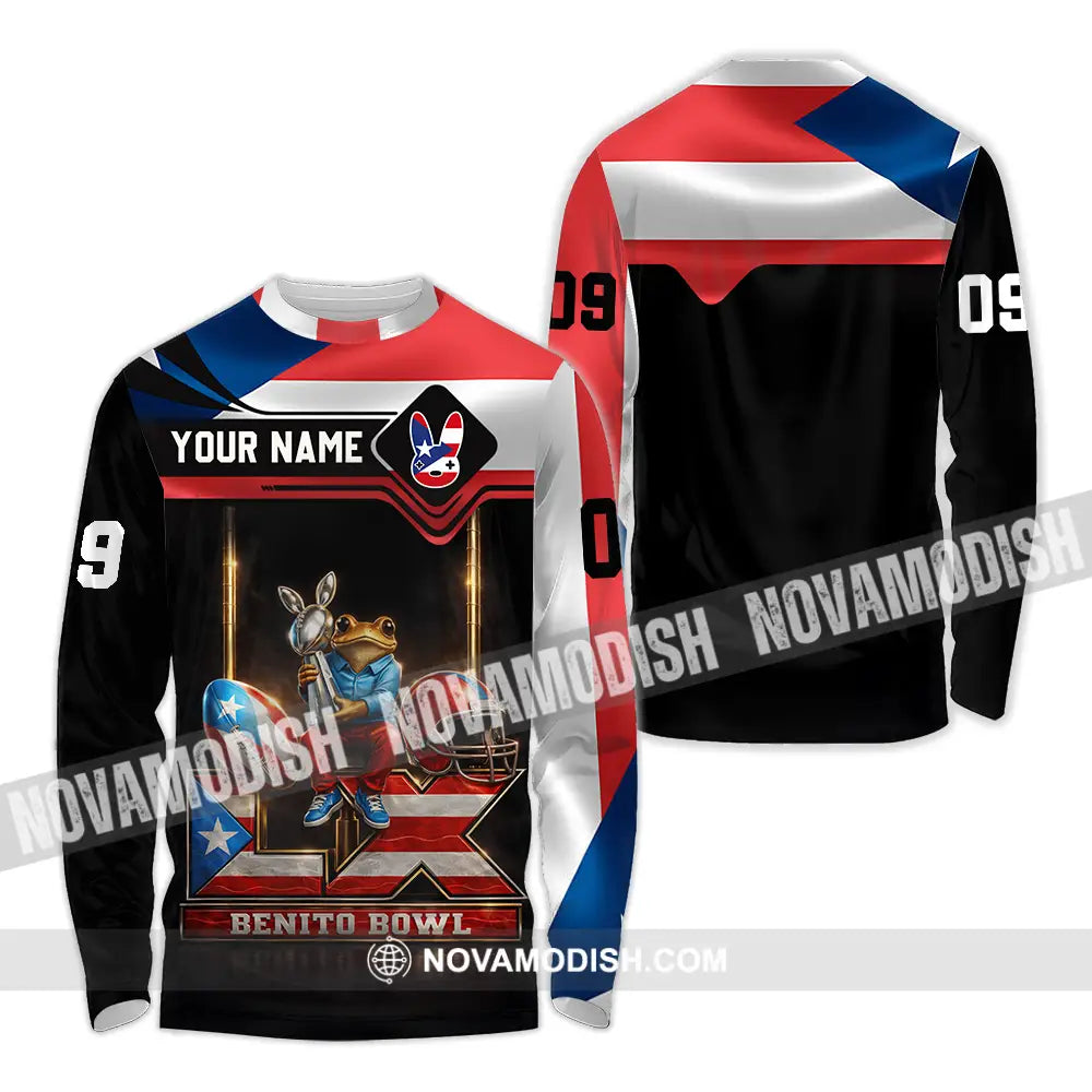 Unisex Shirt - Custom Benito Bowl 3D Shirt Long Sleeve Shirt / S T-shirt