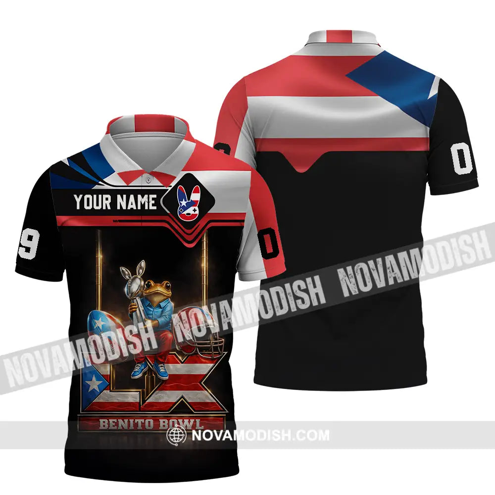 Unisex Shirt - Custom Benito Bowl 3D Shirt Polo Shirt / S T-shirt