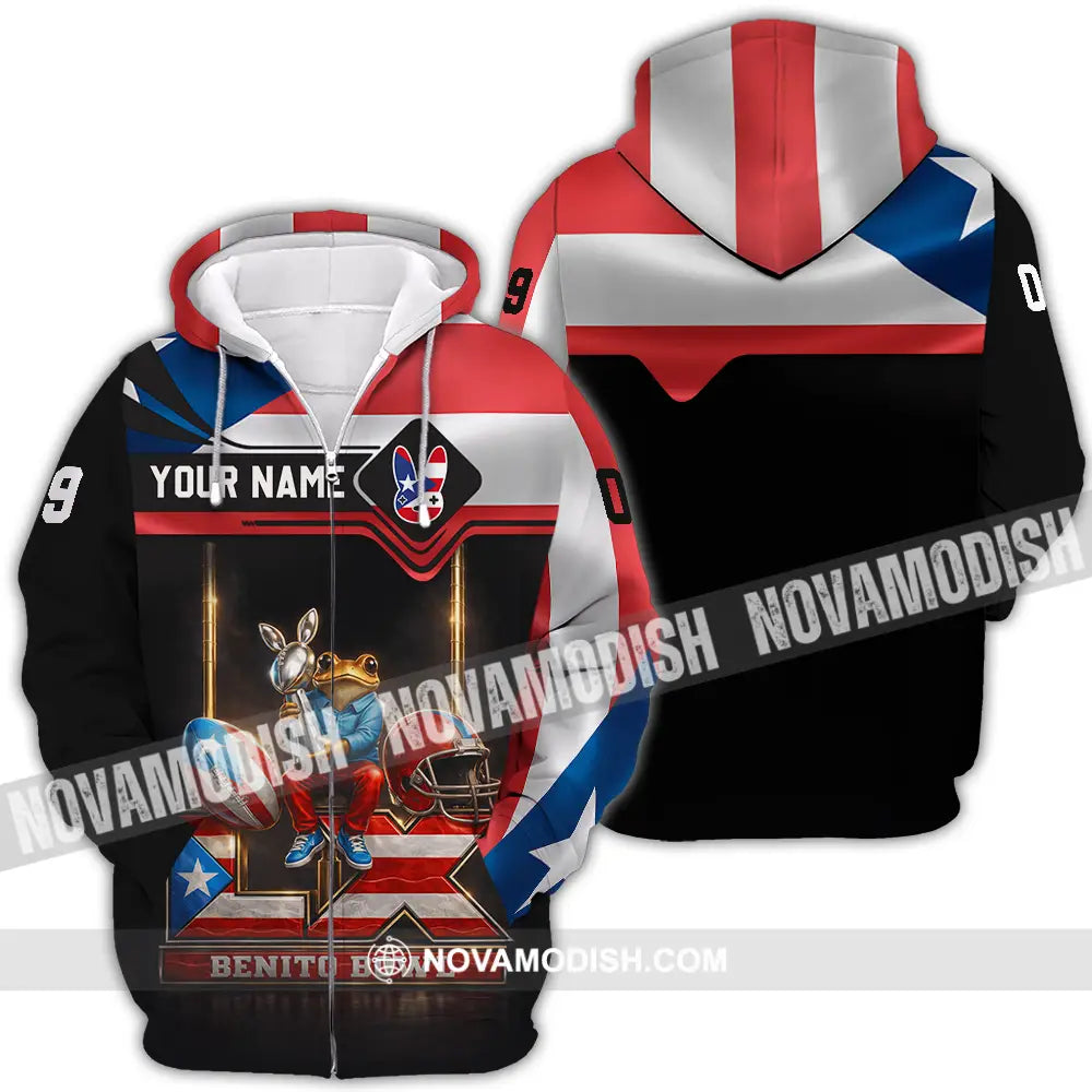 Unisex Shirt - Custom Benito Bowl 3D Shirt Zipper Hoodie / S T-shirt