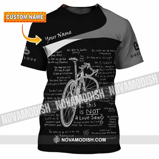Unisex Shirt - Custom Bike Love 3D Shirt - T-shirt