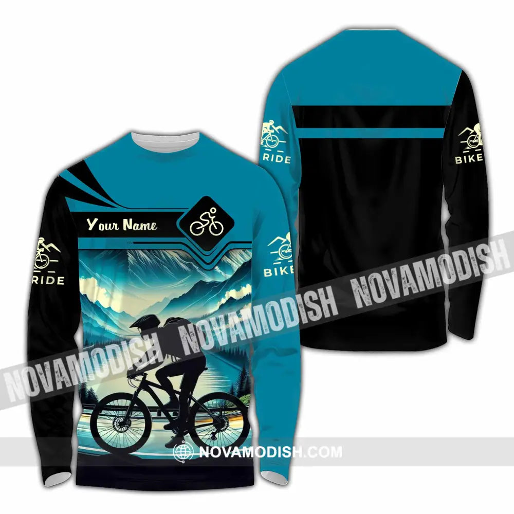 Unisex Shirt - Custom Bike Rider Shirt Long Sleeve Shirt / S T-shirt