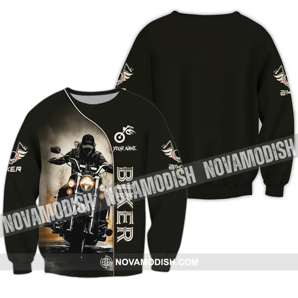 Unisex Shirt - Custom Biker 3D Shirt - Long Sleeve / S - T-shirt