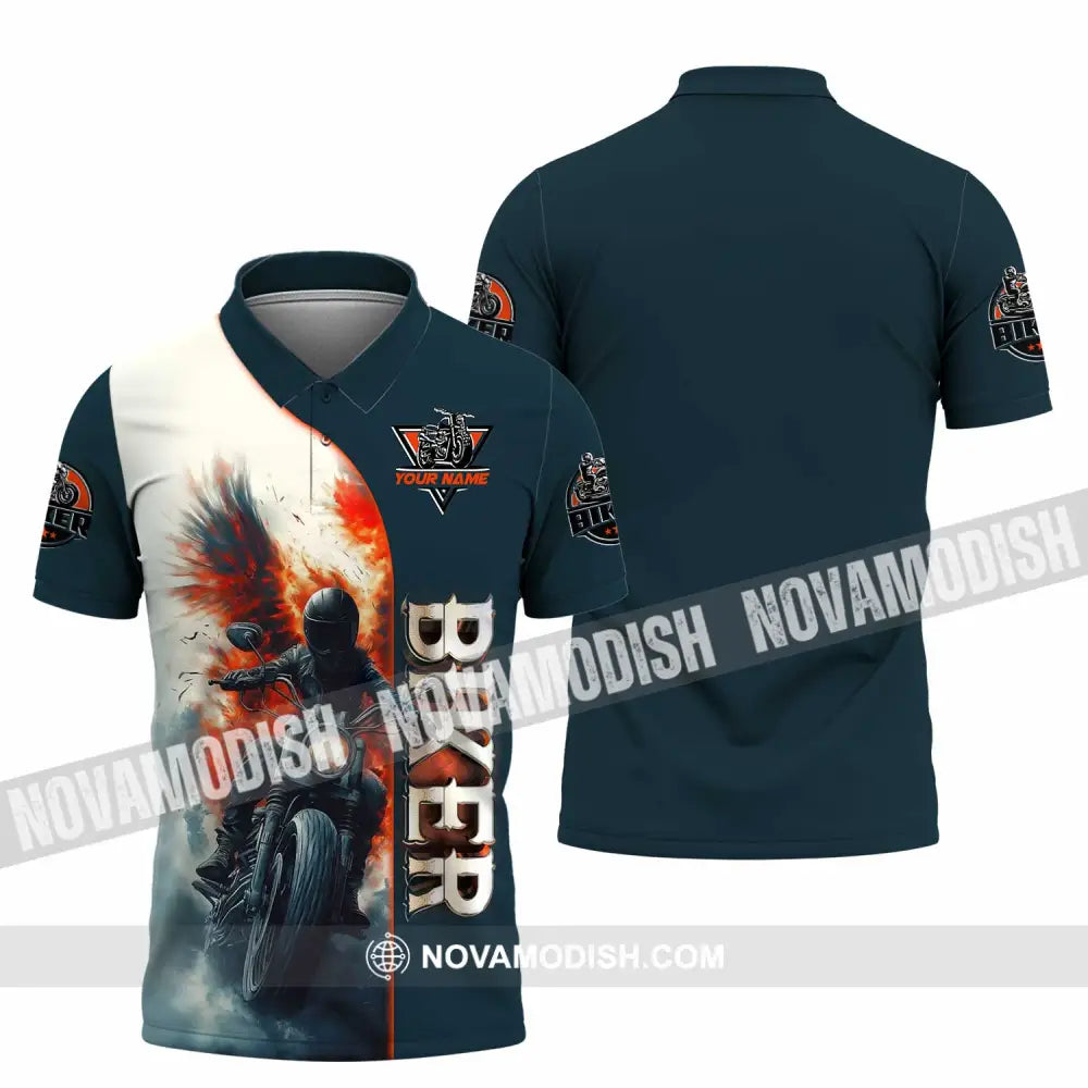 Unisex Shirt - Custom Biker 3D Shirt Polo Shirt / S T-shirt