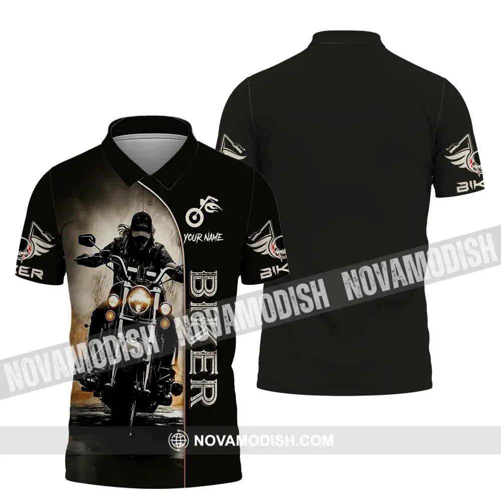 Unisex Shirt - Custom Biker 3D Shirt - Polo Shirt / S - T-shirt