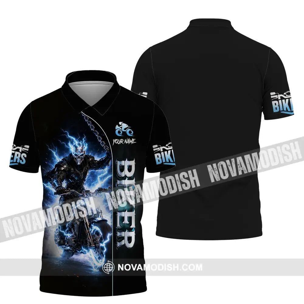 Unisex Shirt - Custom Biker 3D Shirt Polo Shirt / S T-shirt