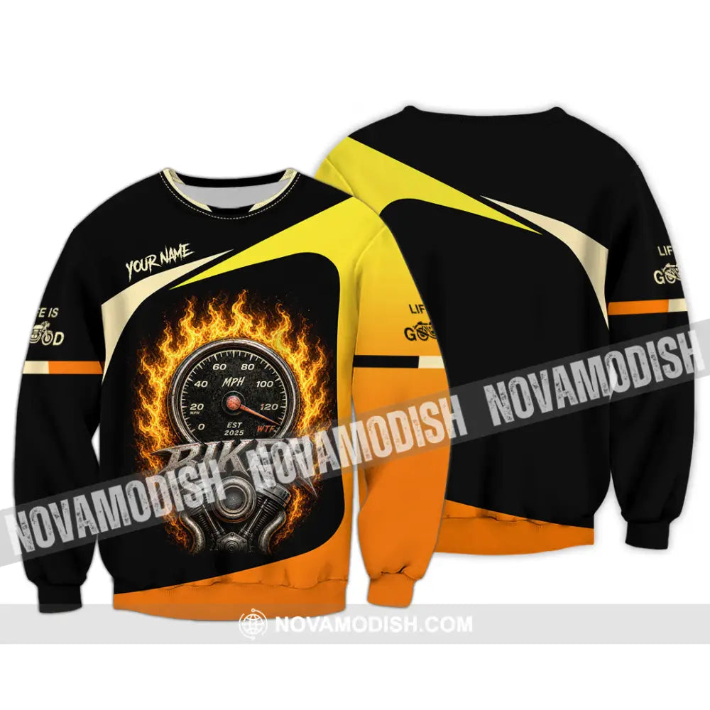 Unisex Shirt - Custom Biker Shirt - Long Sleeve / S - T-shirt