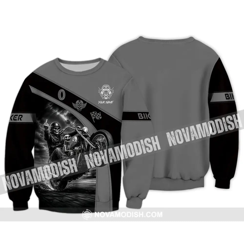 Unisex Shirt - Custom Biker Shirt - Long Sleeve / S - T-shirt