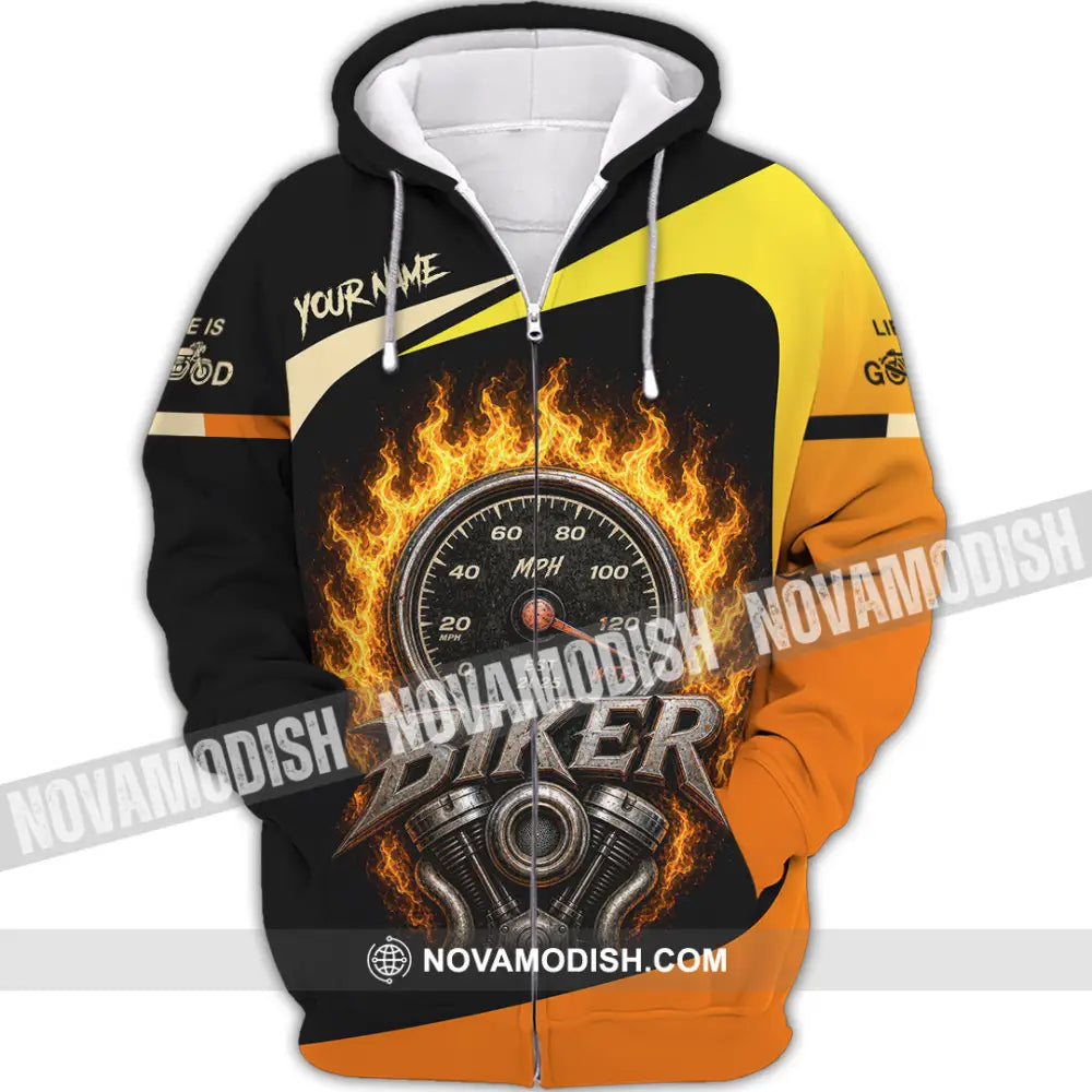 Unisex Shirt - Custom Biker Shirt - Zipper Hoodie / S - T-shirt