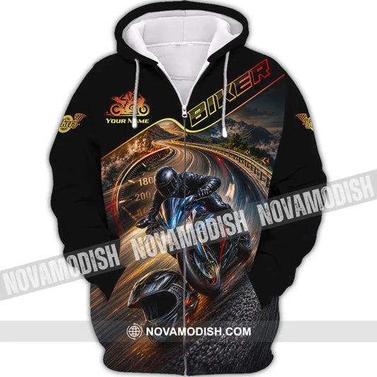 Unisex Shirt - Custom Biker Shirt - Zipper Hoodie / S - T-shirt